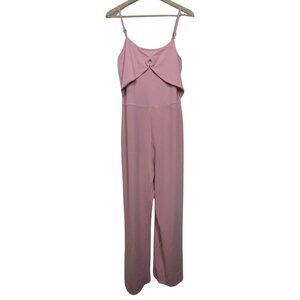 DEREK HEART | Pale Pink Stretchy Spaghetti Strap Jumpsuit | Size XL